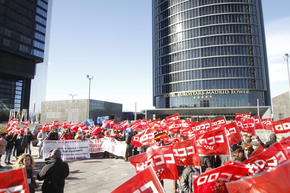 Concentracin en Madrid contra la represin sindical en el Grupo Hotusa Hoteles