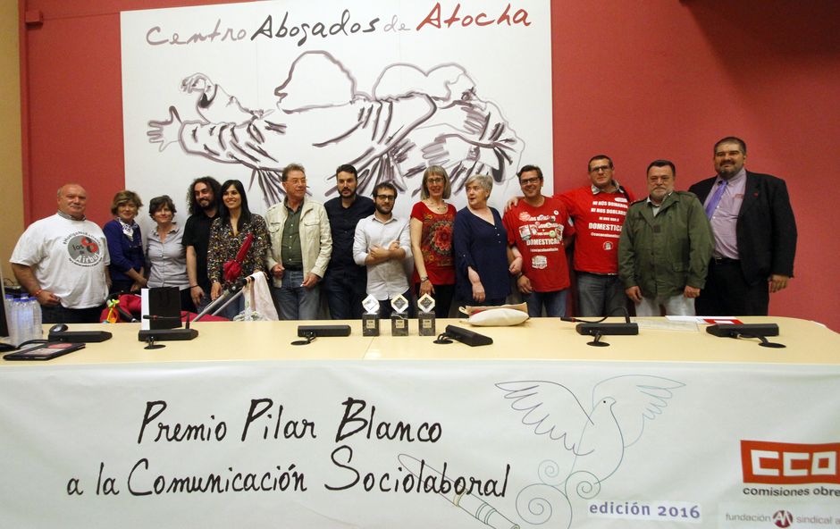 Entrega de Premios Pilar Blanco 2016 a la Comunicacin Sociolaboral