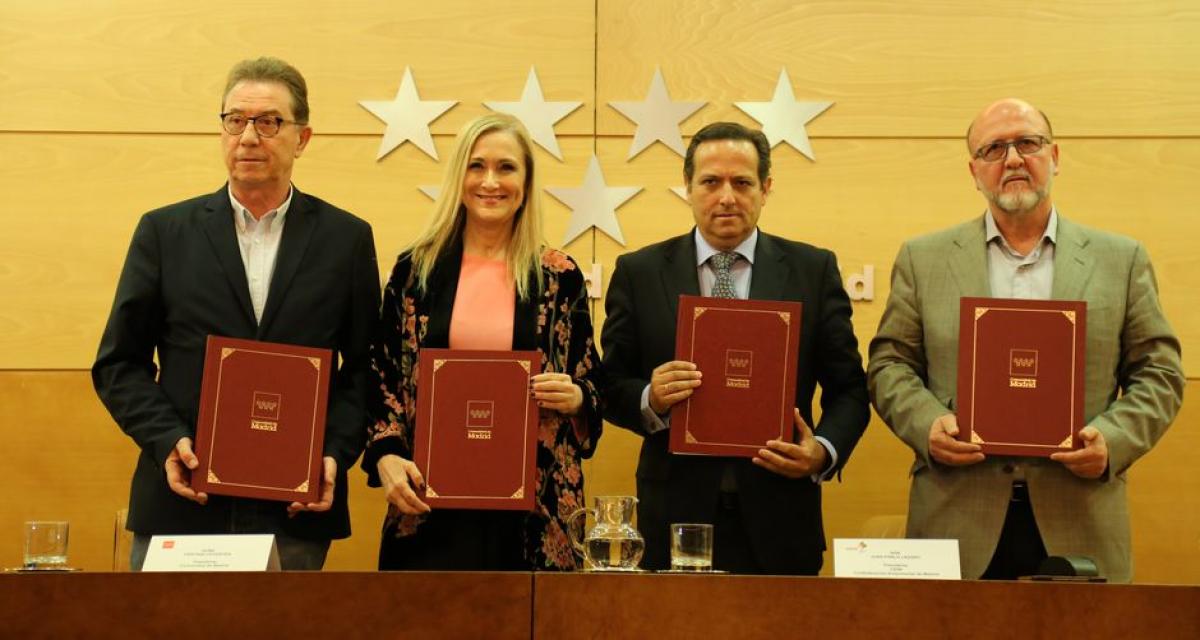 Abril. Firma del V Plan Director de Salud Laboral de la Comunidad de Madrid