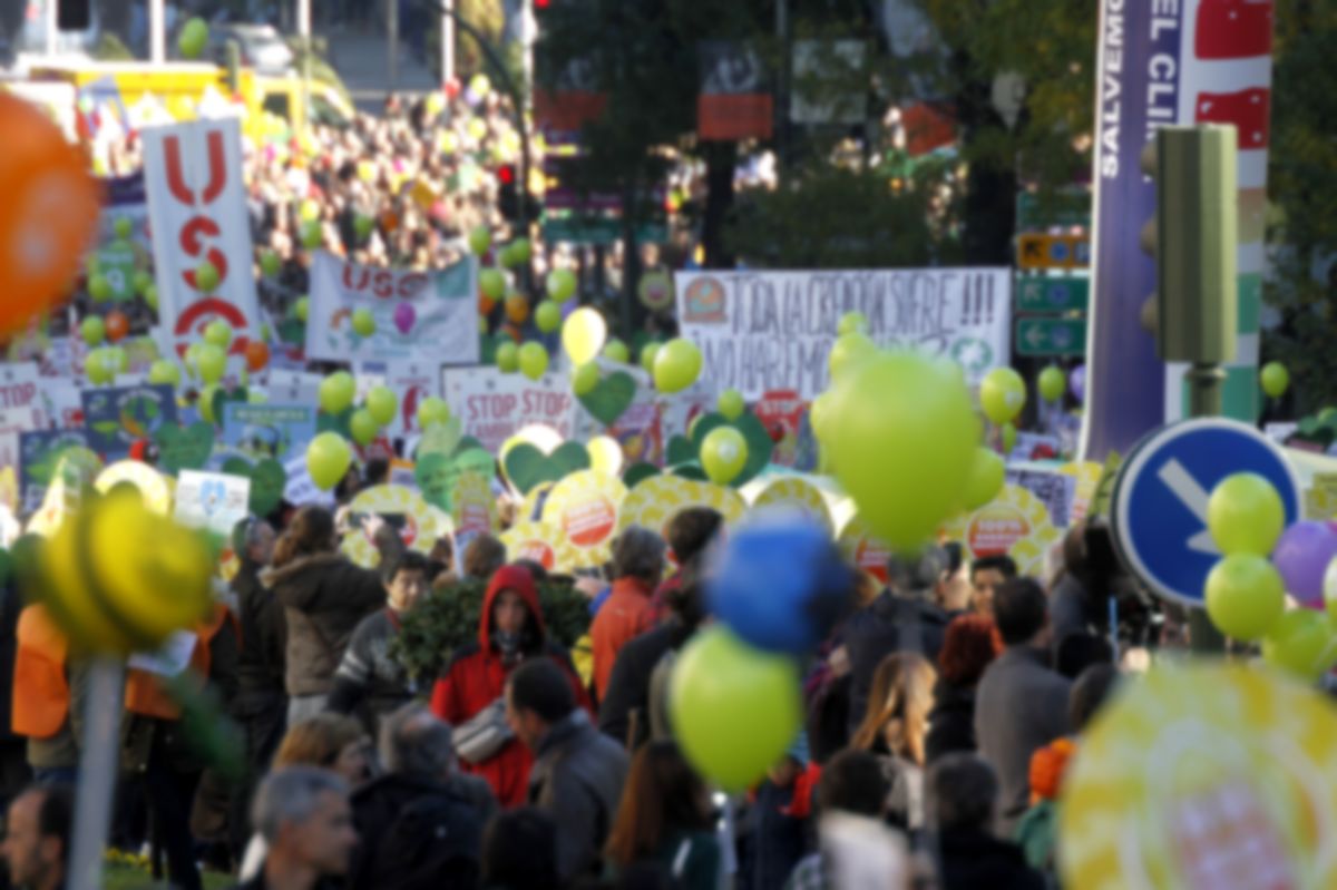 Marcha por el Clima "Frente al cambio climtico, cambiemos de modelo" Madrid 29-11-2015