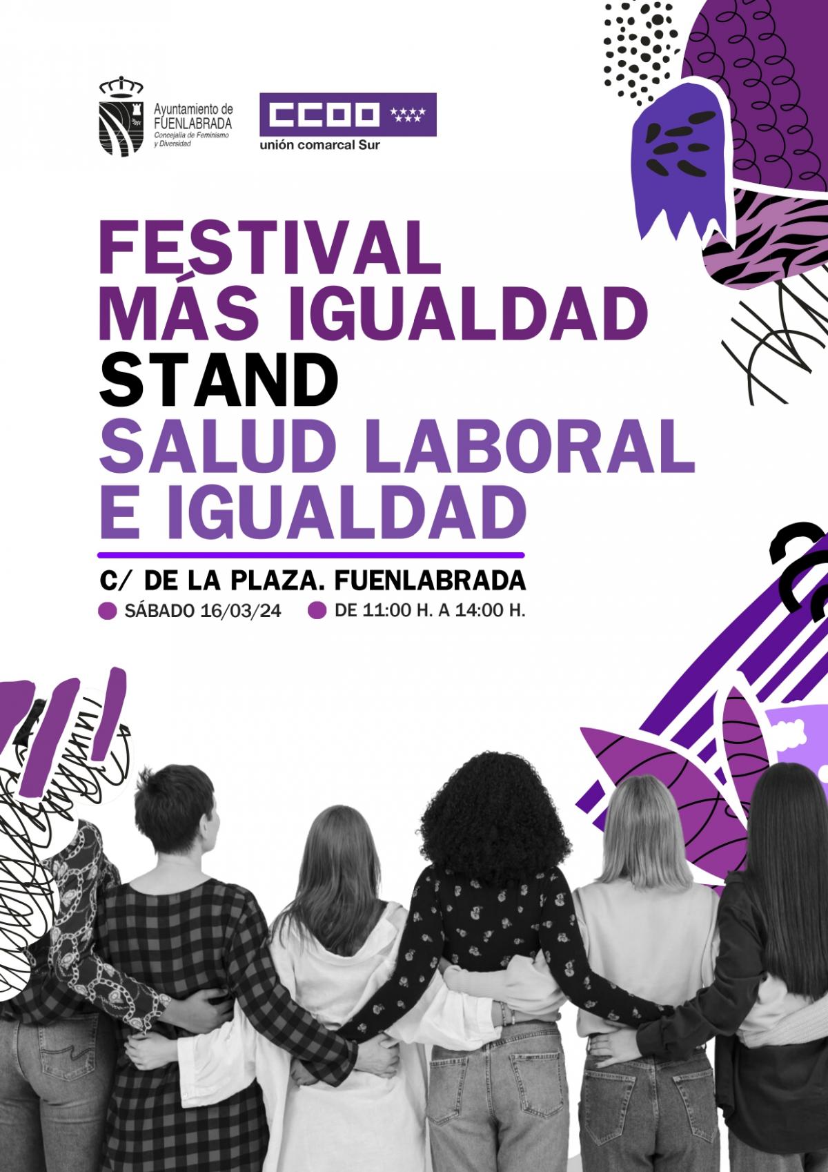 CCOO participa en el Festival Ms Igualdad, en Fuenlabrada