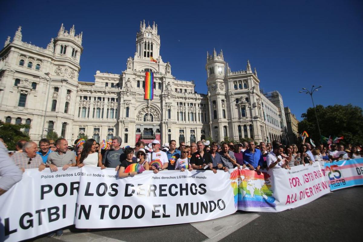 Julio. Manifestacin en Madrid por los derechos de las personas LGTBI en todo el mundo