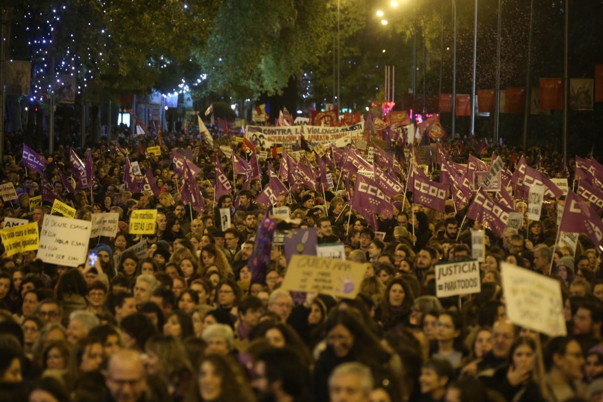 25N Manifestacin contra violencia machista en Madrid, 2019