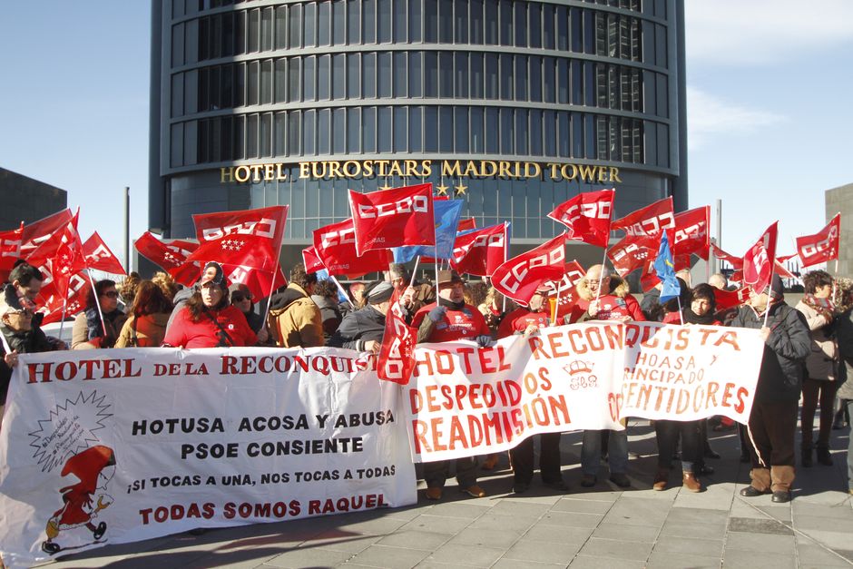 Concentracin en Madrid contra la represin sindical en el Grupo Hotusa Hoteles